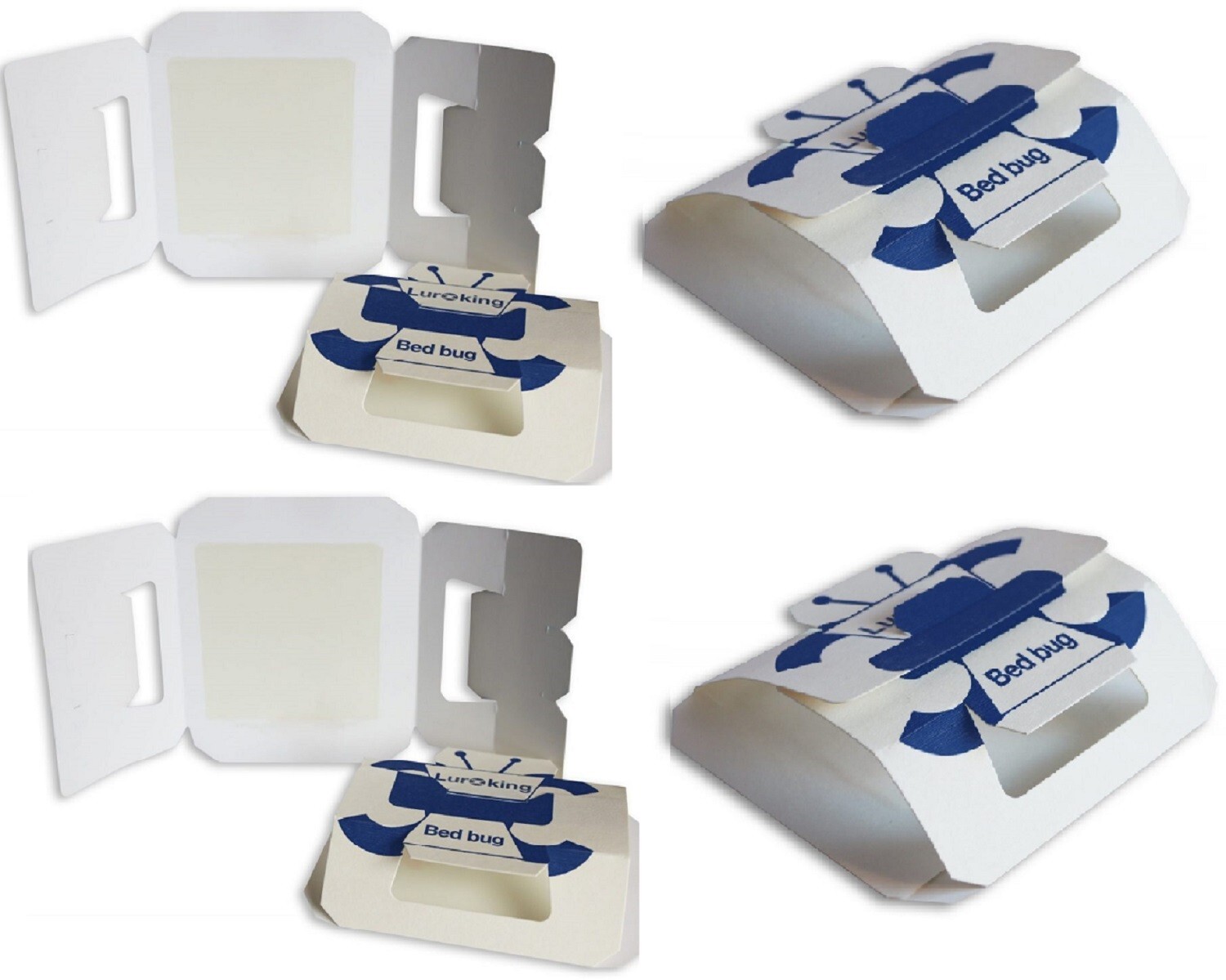 2 X BEDBUG TRAP MONITOR CATCHER TRAPS ALL YOUNG NYMPHS ADULT BEDBUGS bed bug