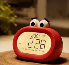 Kids Alarm Clock, Digital Alarm Clock for Bedrooms, 3 Alarms Loud Clock, Cute
