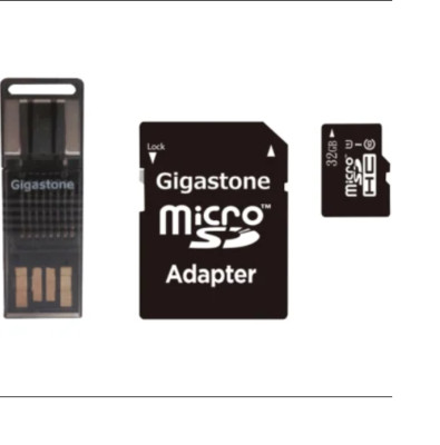 PE Gigastone  Prime Series microSD  Card 4-in-1 Kit (32 GB)