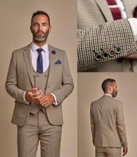 Men Suits Slim Fit Notch Lapel Single Breasted Business Casual Work Outfits