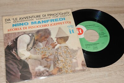 NINO MANFREDI Geschichte von Pinocchio Soundtrack Film 45 Runden