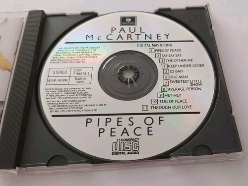 PAUL MCCARTNEY PIPES OF PEACE 1983 EARLY EU CD RELEASE PRESSED IN JAPAN - Picture 2 of 7