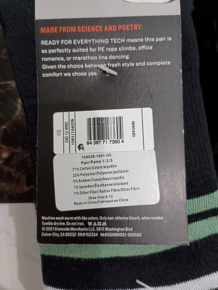 Cantidad 2 - Par de calcetines Thieves para hombre cojín al tobillo 3 pares talla 6-12 Foto 4 de 4