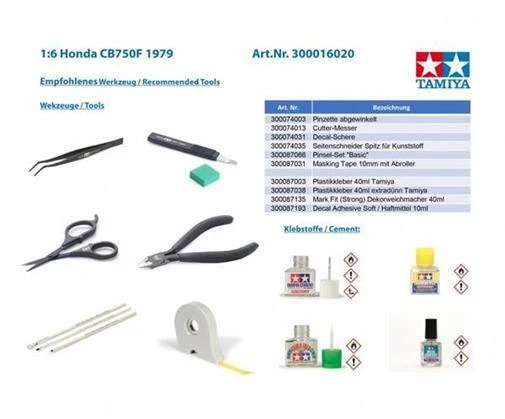 TAMIYA Kit Di Plastica 1:6 Honda CB750F 1979 / 300016020 - Immagine 3 di 4