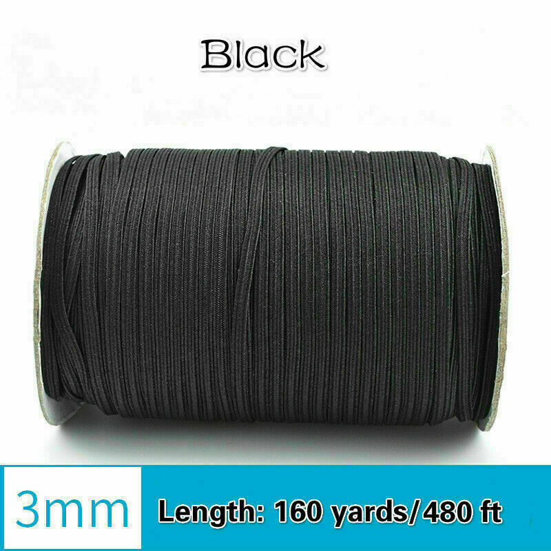 160 Yards Polyester Elastic Band Stretch Cord Garment Sewing Accessories 1