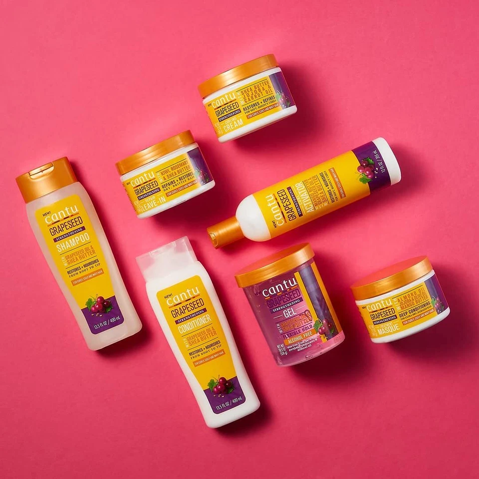 Cantu | Grapeseed Strengthening Hair Care Products For Curly And Wavy Hair - Image 2 of 4