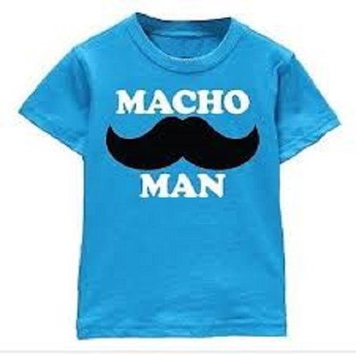 David & Goliath Boys Toddler Tee - Macho Man, Royal Blue (Sizes 3T)