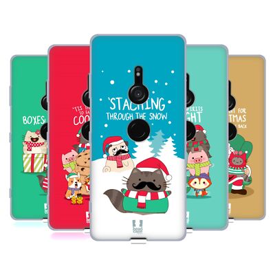 HEAD CASE DESIGNS WILBUR THE CAT ALL-STAR CHRISTMAS GEL HÜLLE FÜR SONY HANDYS 1