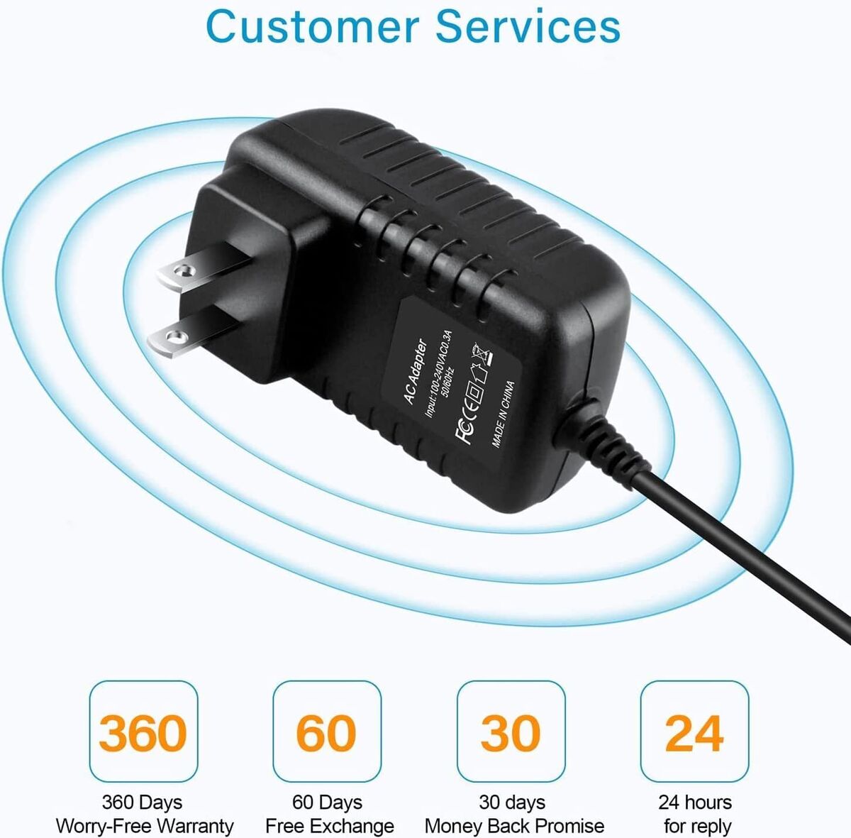 Adaptateur AC/DC 12V ca, 700mA, 9W