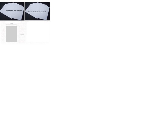 A4 Doube side white Backing Board 1.5mm 1500 micron Extra Thick Craft Card white - Picture 4 of 5