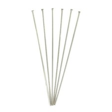50 Stainless Steel 2 6/8 Inches Silver Straight Bead Pins Findings Headpins