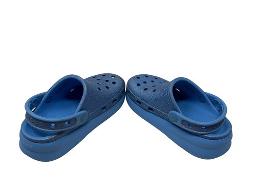 Kids Crocs Classic Glitter Cutie Clogs Children Wedge Platform Sandals Shoes C11 - Picture 4 of 9