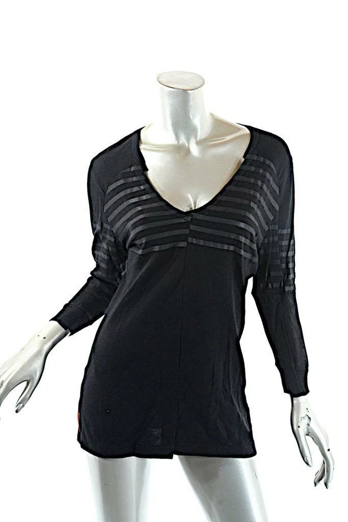 Maglione Prada manica a 3 4 misto cotone misto cotone misto cotone nuovo con etichette taglia M $590