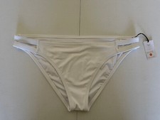 Shade and Shore Women  s White Low Coverage Bikini Bottoms s XL