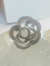 Flower ring floral sterling silver women girls
