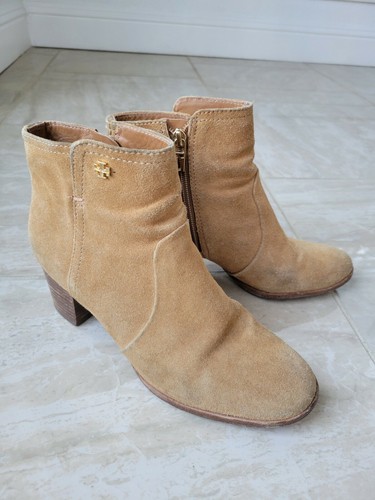 Sabe Suede Ankle Booties Shoes Size 