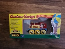 Brio wooden railway 32910 Rare Curious George Battery Powered Train in G1N