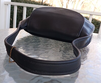 Coach 9029 Vintage Black Leather Ergo Flap Leather Shoulder Bag | eBay