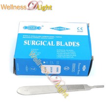 100 Scalpel Blades 12 Ent Surgical Dental Instruments With Free 3 Handle