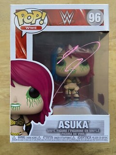Asuka AUTOGRAPH SIGNED Official WWE Official Funko Pop Figure 96 BAS COA