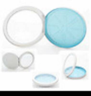 NEW HIGH QUALITY ROUND TIN CD CASE WITH WINDOW, BLUE CD TRAY, BL800, 50 ...