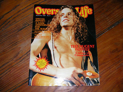 'OverSeas Life' Magazin Nr. 9 von Sept. 81 ElectroVoice-GiveAway Ted Nugent RAR