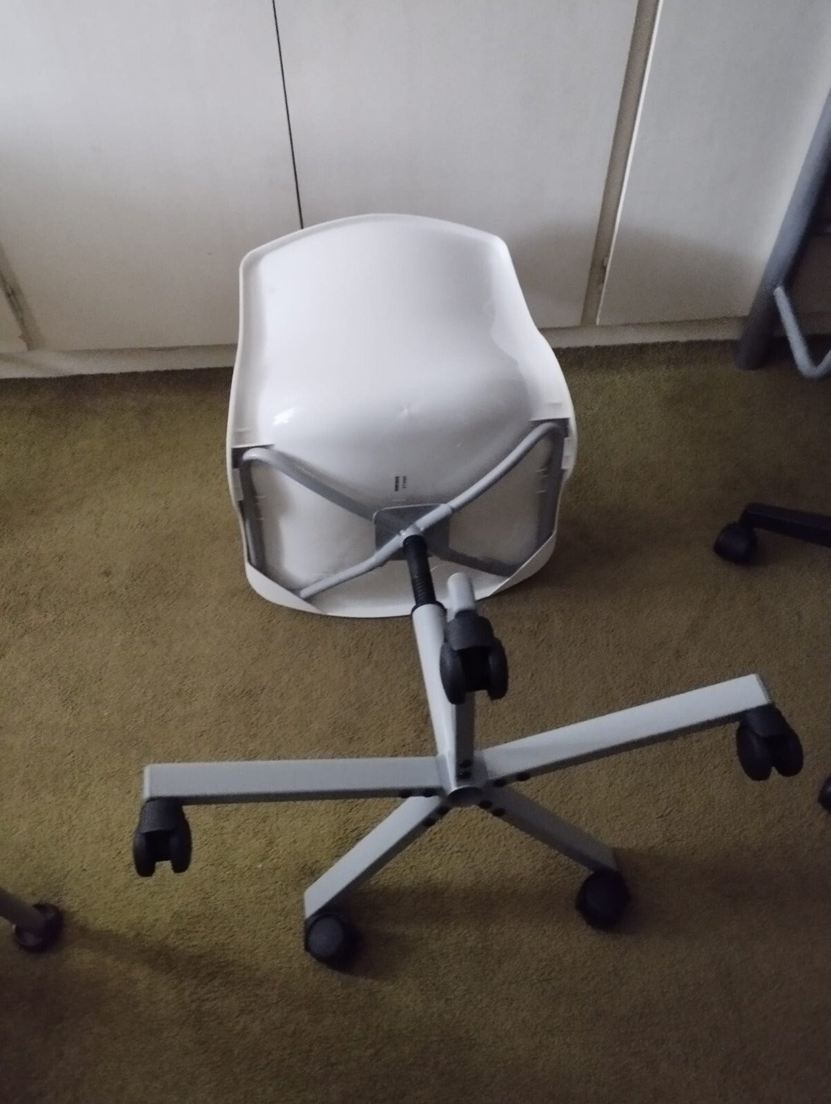 IKEA Adjustable White Swivel Desk Chair Model SNILLE eBay