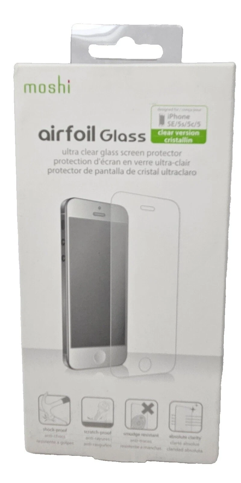 Protectores de pantalla para teléfono celular Moshi Apple Apple iPhone 5s