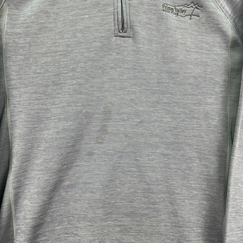 Suéter Under Armour UA Para Hombres Grande Gris Manga Larga Pullover 1/4 Cremallera Cuello Simulado - Imagen 6 de 11