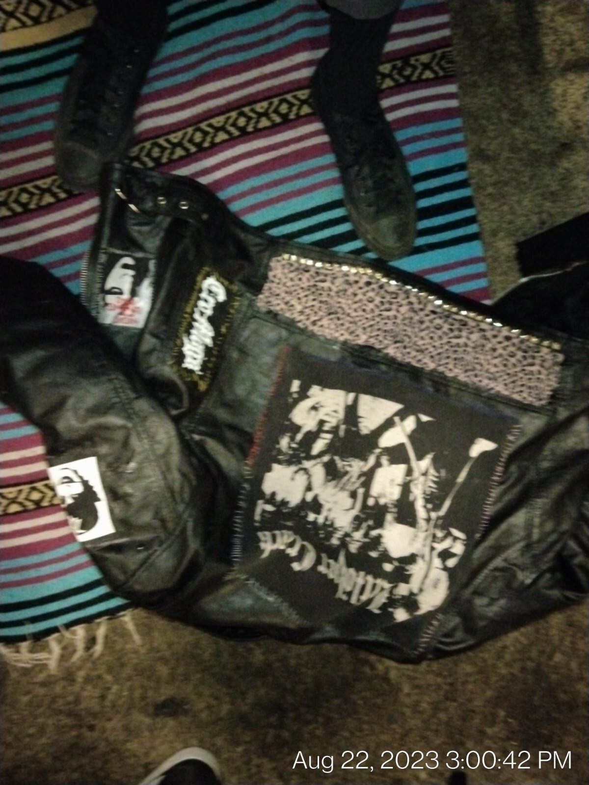 handmade leather battle jacket - image 4