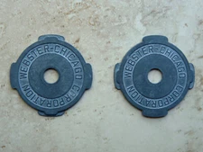 2 Vintage Webster Chicago Corporation Metal 45 RPM Record Inserts FREE SHIPPING