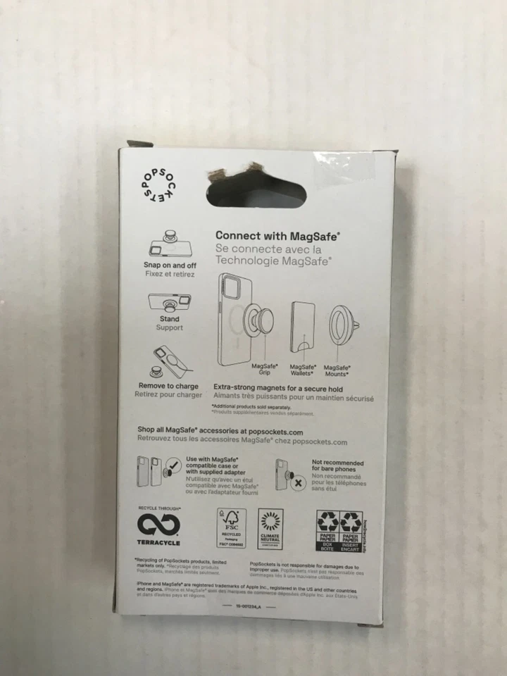 PopSockets Magnetic Phone Grip and Stand for MagSafe - Clear - Image 2 of 2