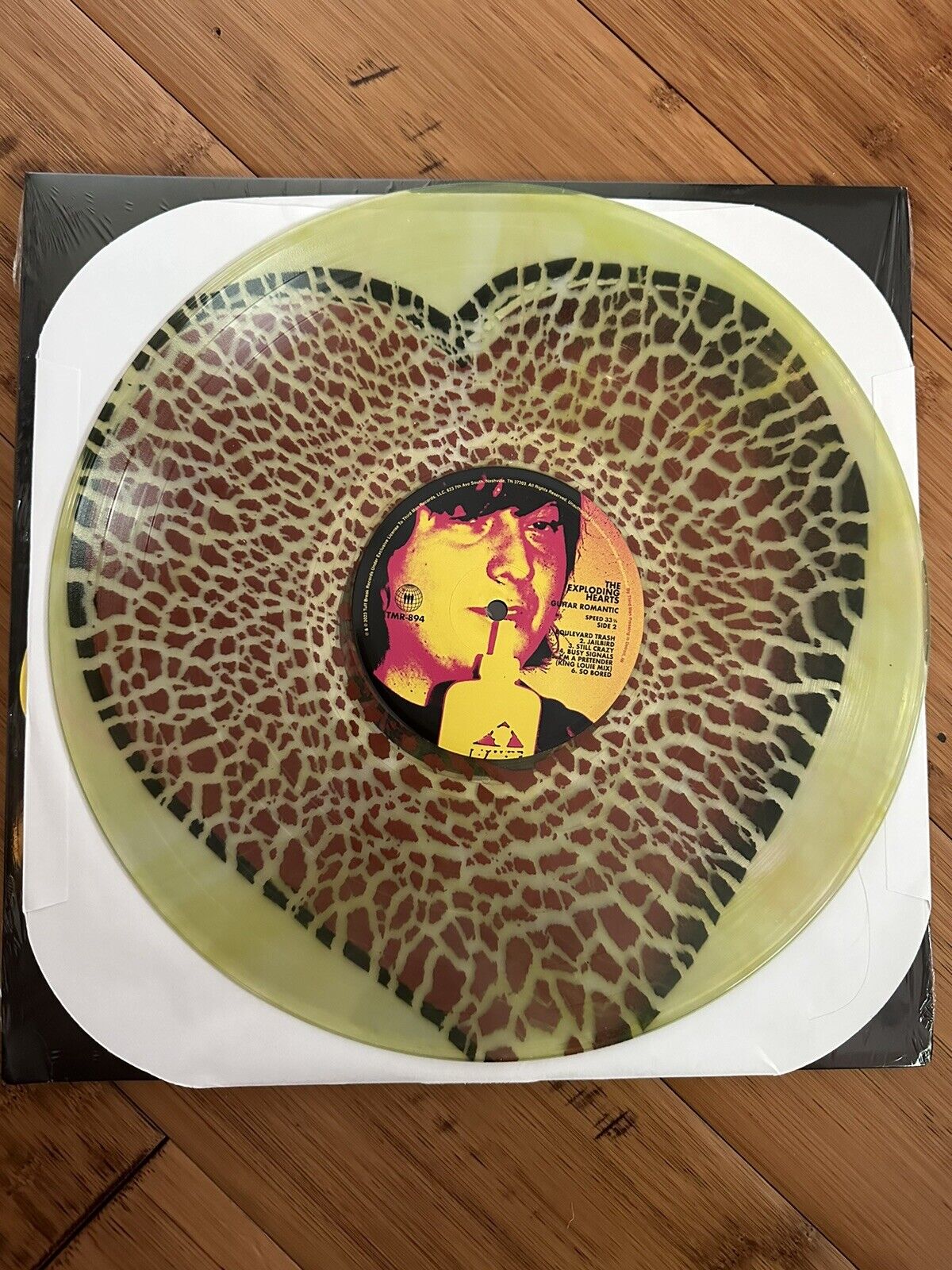 Exploding Hearts ‎Guitar Romantic Colored Vinyl Third Man Records Exploded Heart