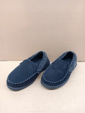 Dearfoams Men's Breathable Memory Foam Brendan Slippers- Black- US Sz 9-10 Med 