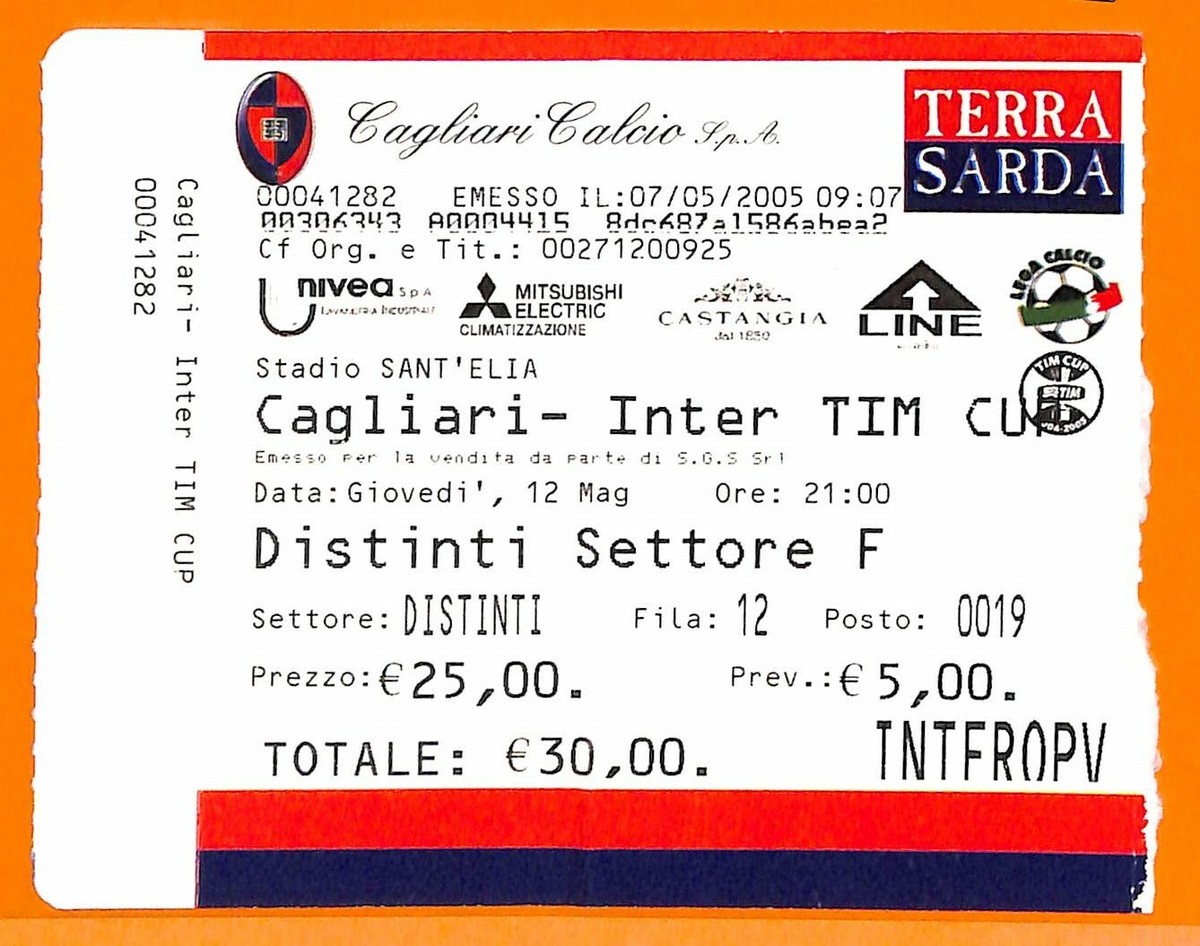 Cagliari Inter Costo Biglietti Inter, In Vendita Gli Ultimi Biglietti