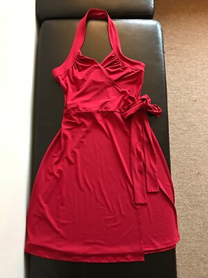 BCBG BCBGMAXAZRIA halter Cocktail Dress, Red, Size XS | eBay