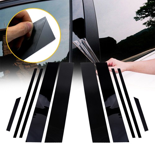 10Pcs/Set Black Glossy Pillar Posts For TOYOTA RAV4 2019-2021 Door Trim US Fast - Picture 10 of 12