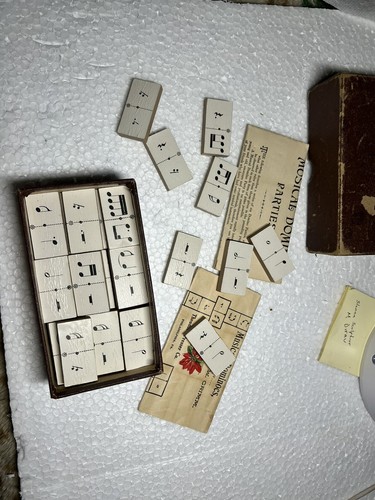 vintage 1893 musical dominoes by C W GRIMM NEW - Picture 7 of 10