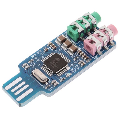 CM108 USB Drive Free USB Sound Card Laptop Computer External Sound Card .OY _cn - Bild 11 von 12