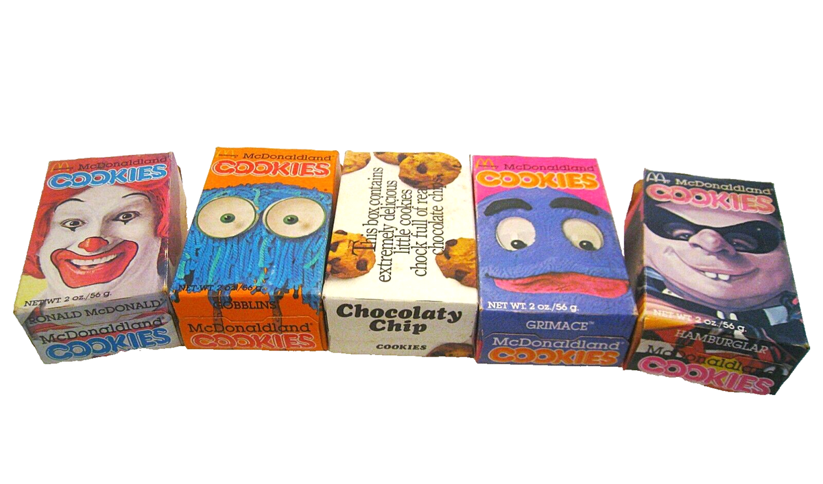 Vintage 1981 McDonald's Restaurants McDonaldland Cookies Boxes