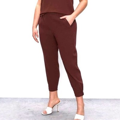 NEW Aritzia Babaton Dexter Mid Rise Jogger Pants Truffle Brown Women's Size XS