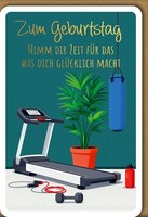 Geburtstag GrußKarte Mit Umschlag Fitnessraum