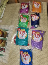 Ty Teenie Beanie Babies Lot of 7 McDonald's Happy Meal Toys  Sealed In Orig Pkg
