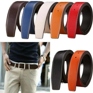 38mm Ceinture de remplacement véritable en cuir hommes Bracelet réversible pour bande de taille HBuckle