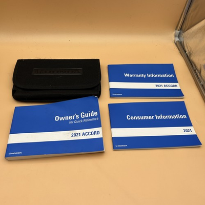 #ad 2021 Honda Accord Owner’s Manual Warrantyamp;consumer Information Case Included $38.48