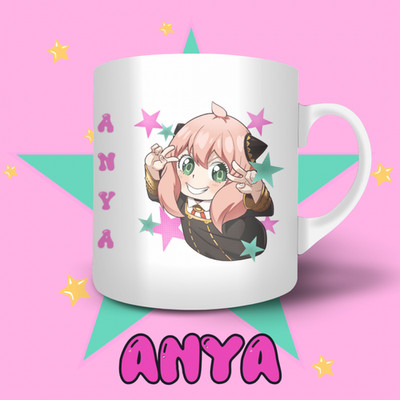 Spy X Family Anya Forger Art Quote White Gaming Coffee Mug 11-15oz