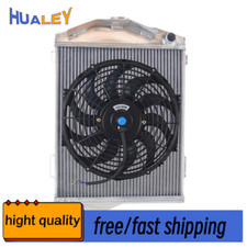 Aluminum Radiator+Fan For�1959-1967 AUSTIN HEALEY 3000 Manual Only