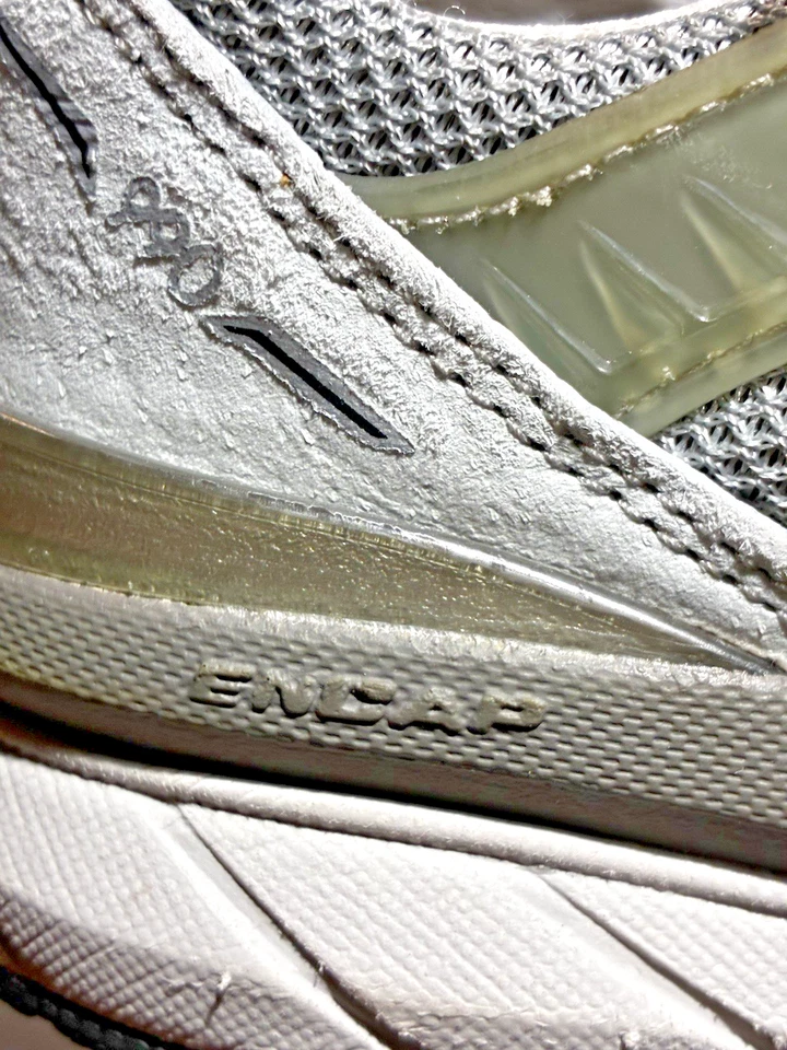 Tênis New Balance 990v5 Fabricado nos EUA Cinza/Castlerock W990GL5 Feminino Tamanho 5.5 - Imagem 2 de 4