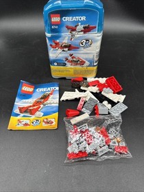 Lego 6741 - Lego  Airport Creator Red & White Mini Jet 3 In 1 Set - Complete