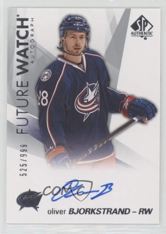 2016-17 SP Authentic Future Watch /999 Oliver Bjorkstrand #118 Rookie Auto RC